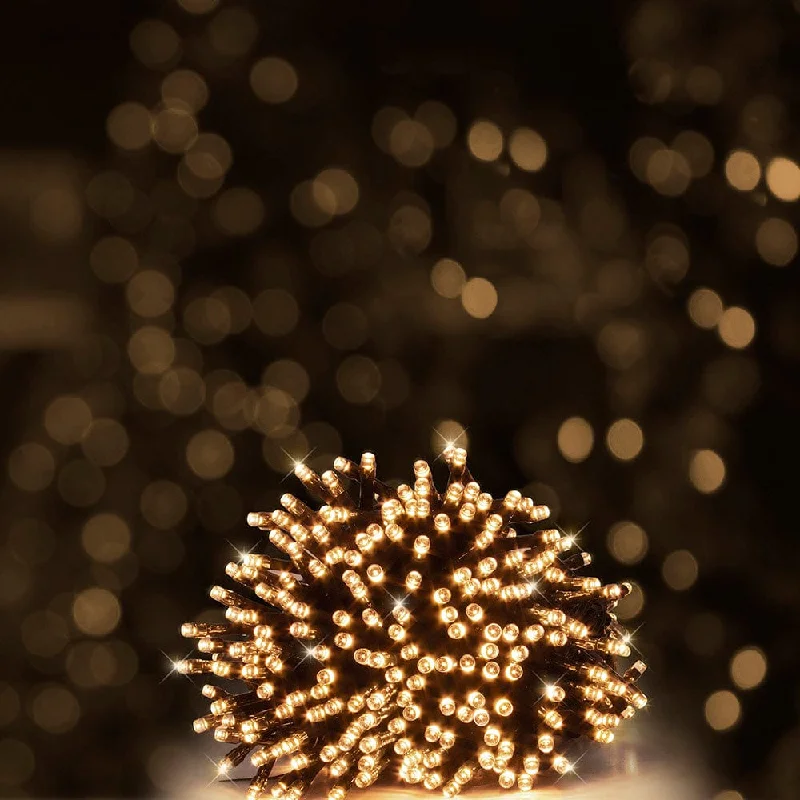 Christmas Cinnamon Rolls 1000 LED Warm Flashing Reel with Timer