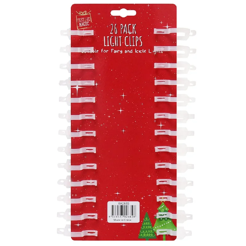 Christmas Santa Sleigh Light Clips Fairy/Icicle Light (26pc)