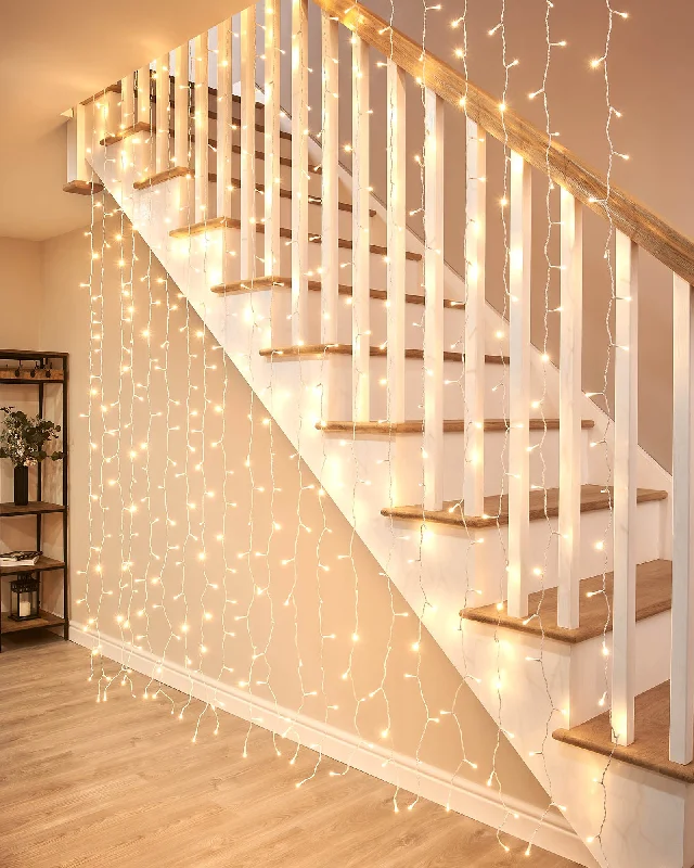 Christmas Beautiful Lights LINK UP LED Curtain Lights, White Cable, 2 m x 2.5 m, Warm White Christmas Beautiful Lights LINK UP LED Curtain Lights, White Cable, 2 m x 2.5 m, Warm White