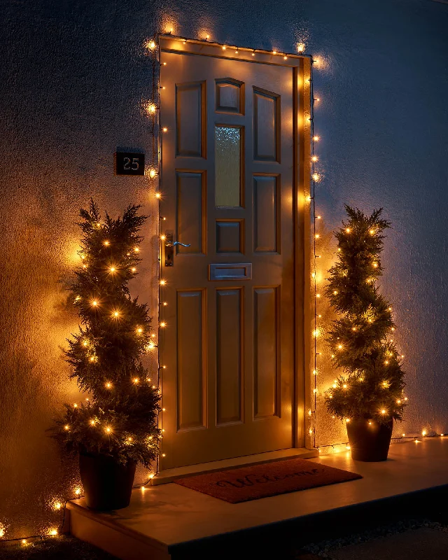 Christmas Lights Display LINK UP LED String Lights, Black Cable, Warm White