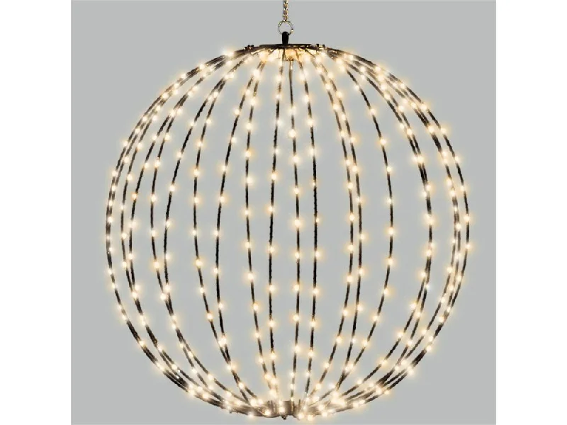 Christmas Wrapped Surprises Pre Lit LED Sphere with Warm White Micro LEDs