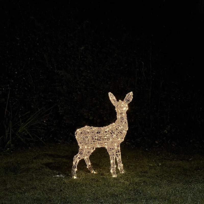 Christmas Frosty Weather 77cm Swinsty Fawn Dual Colour LED Battery Operated Outdoor Reindeer Christmas Frosty Weather 77cm Swinsty Fawn Dual Colour LED Battery Operated Outdoor Reindeer