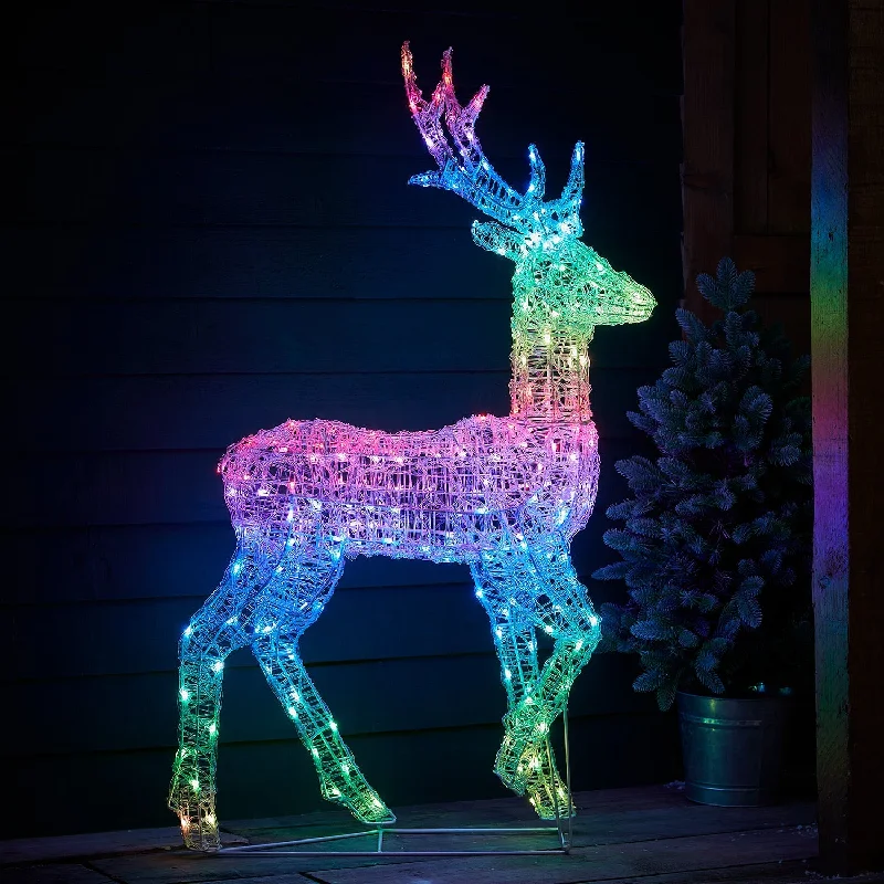 Christmas Magical Moments 1.2m Twinkly Stag Smart Light Up Reindeer