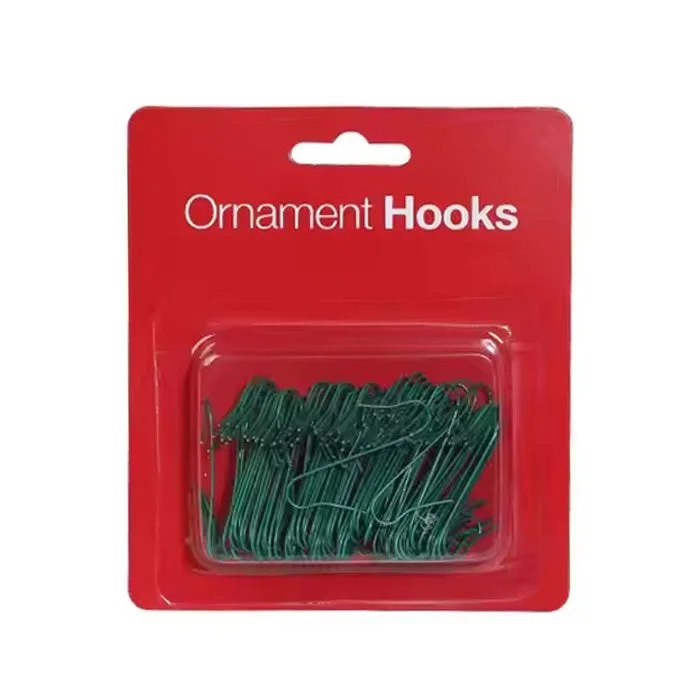 Christmas Church Service 100pcs 4cm Ornament Hooks Green