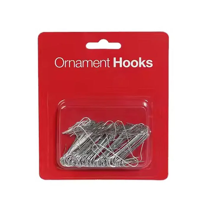 Christmas Pine Tree 100pcs 4cm Ornament Hooks Silver