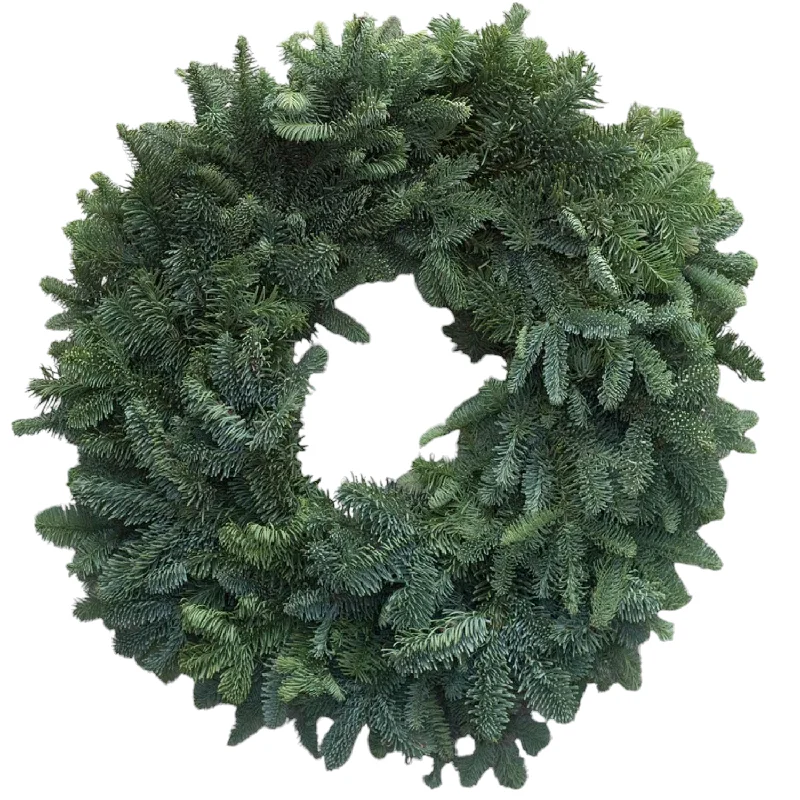 Christmas Movie Night Plain Noble Wreath 30"