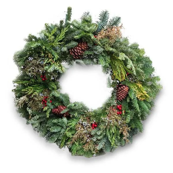 Christmas Night Santa's Special Wreath 26"