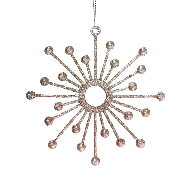 Christmas Star 13cm Shatterproof Radiant Glitter Starburst Christmas Ornament 03601
