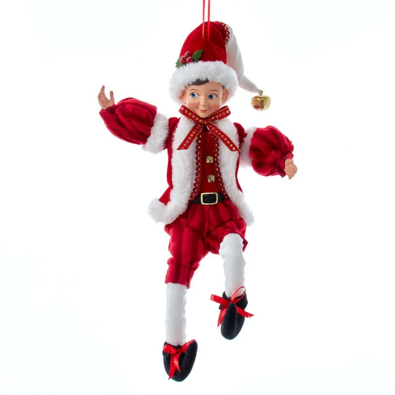 Christmas Candy Gift 15" Kringles Red and White Elf Ornament