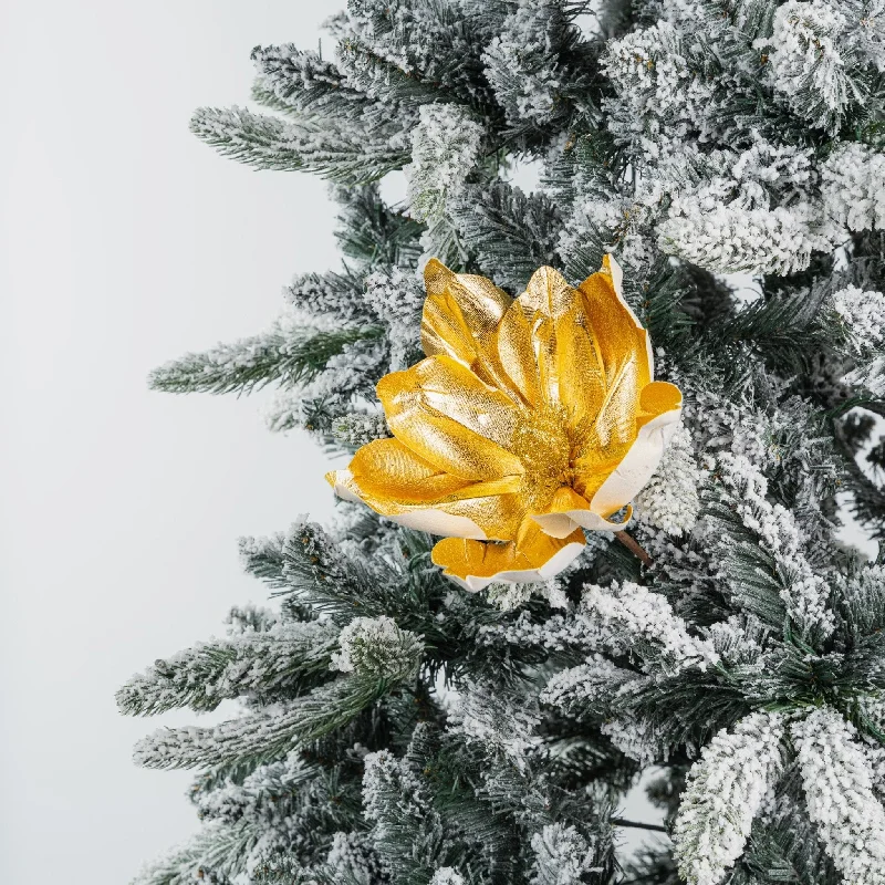 Christmas Gifts Golden Flower Christmas Tree Pick