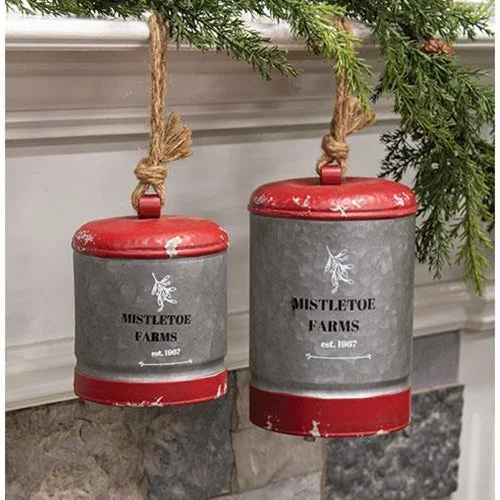 Christmas Joy 2/Set, Mistletoe Farms Bells