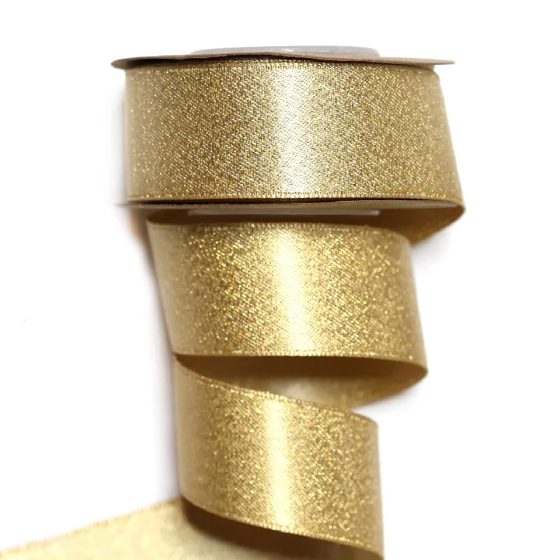 Christmas Starry Night 22mm x 5M Gold Satin Ribbon 2205001