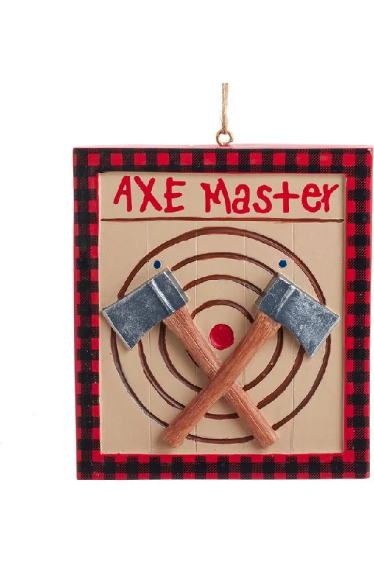 Christmas Spirit 3.5" Lodge "Axe Master" Sign Ornament