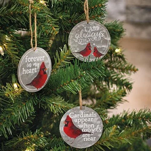Christmas Traditions 3/Set, Always With You Cardinal Ornaments