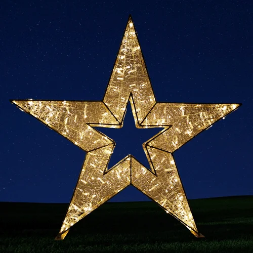 Christmas Gingerbread House 3D Standing Star Motif