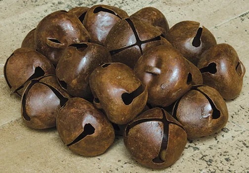 Christmas Songs 48/Pkg, Rusty Jingle Bells, 30mm