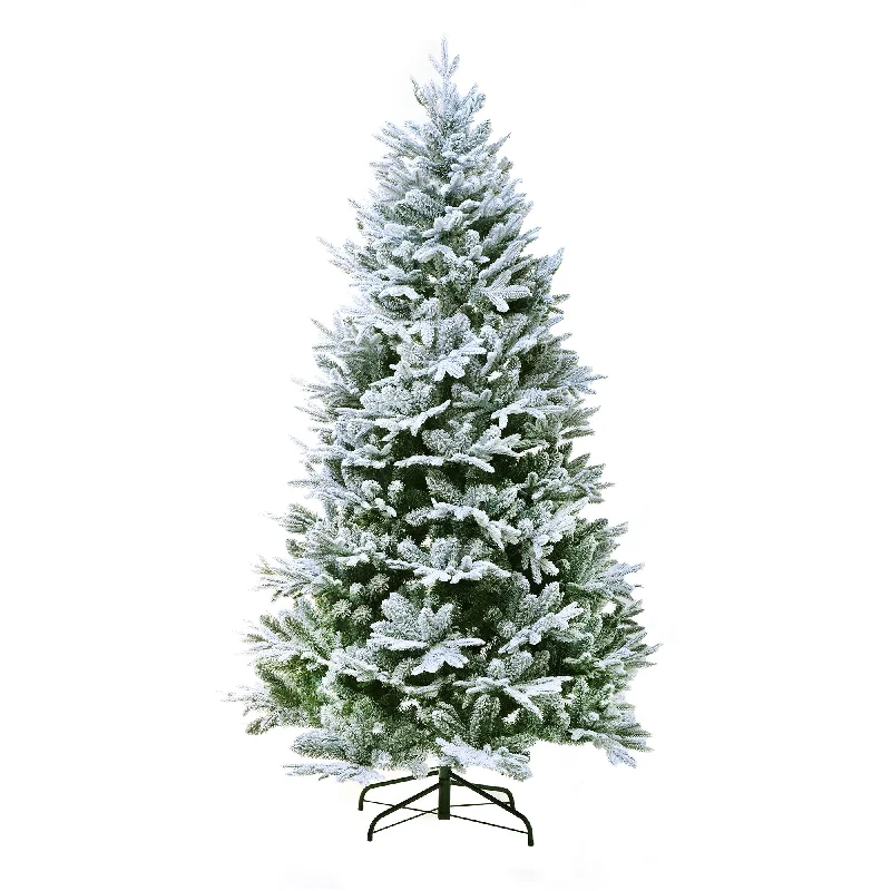 Holiday Treats 6Ft Noble Fir FLOCKED Artificial Christmas Tree Christmas Tree SEH6 Holiday Treats 6Ft Noble Fir FLOCKED Artificial Christmas Tree Christmas Tree SEH6