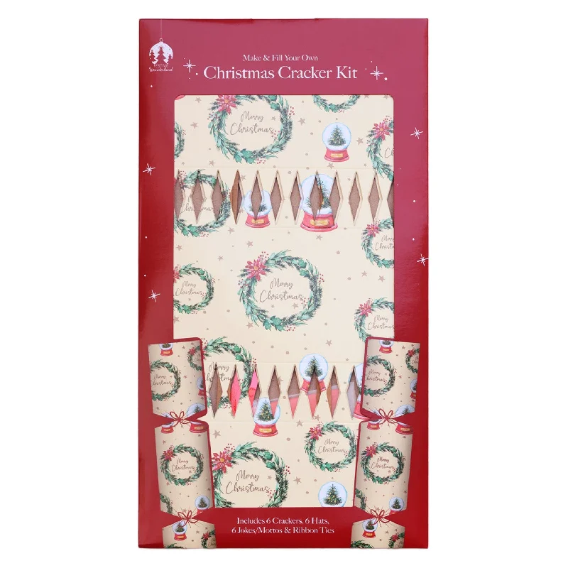 Christmas Wonderland 6PCS DIY Christmas Crackers Kit - Merry Christmas CRK0006-007Y
