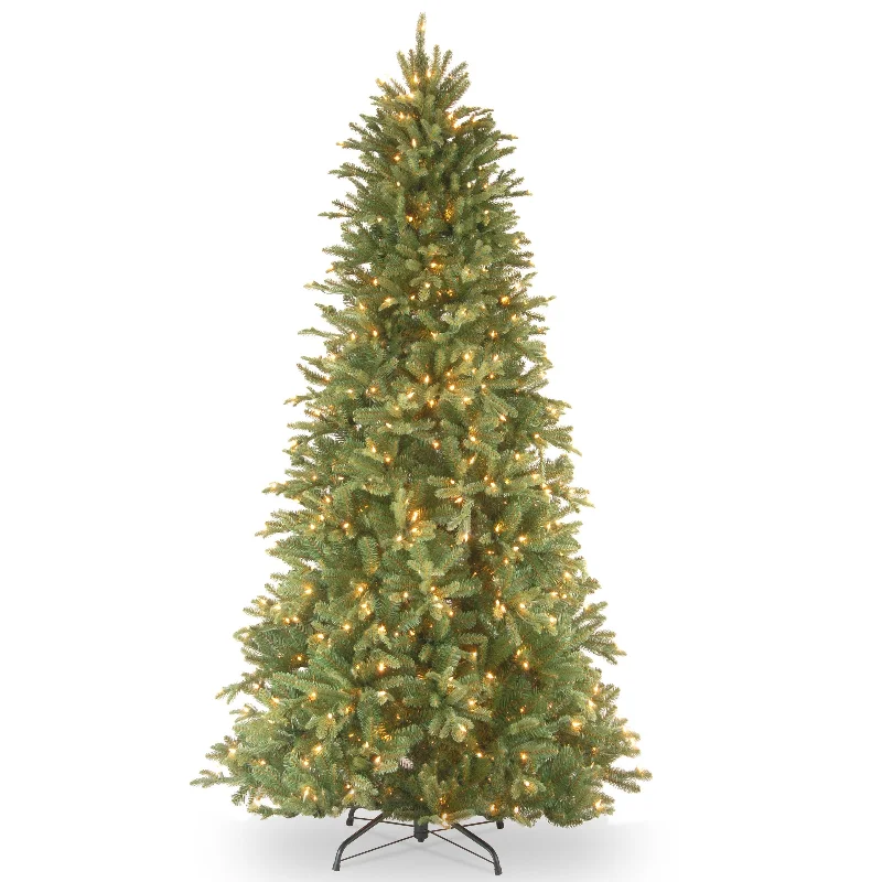 Christmas Music 7 ft. Pre-Lit Tiffany Fir Slim Tree with Clear Lights