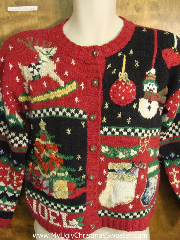 Christmas Snowy Pathways 80s Christmas Decorations Funny Ugly Sweater for a Christmas Party Christmas Snowy Pathways 80s Christmas Decorations Funny Ugly Sweater for a Christmas Party