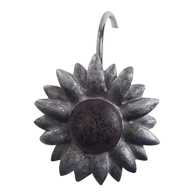 Christmas Classic Music Antique Farmhouse Sunflower Shower Curtain Hooks - Set of 12 Park Designs