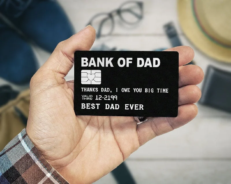 Christmas Home Decor Bank of Dad Engraved Wallet Insert Fathers Day Gift Deployment Man Wallet Card Best Dad Ever Personalize Father of the Bride Gift Daughter Christmas Home Decor Bank of Dad Engraved Wallet Insert Fathers Day Gift Deployment Man Wallet Card Best Dad Ever Personalize Father of the Bride Gift Daughter