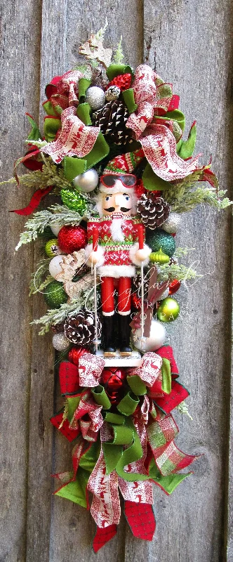 Christmas Stocking Stuffers Holiday Skier Nutcracker Swag