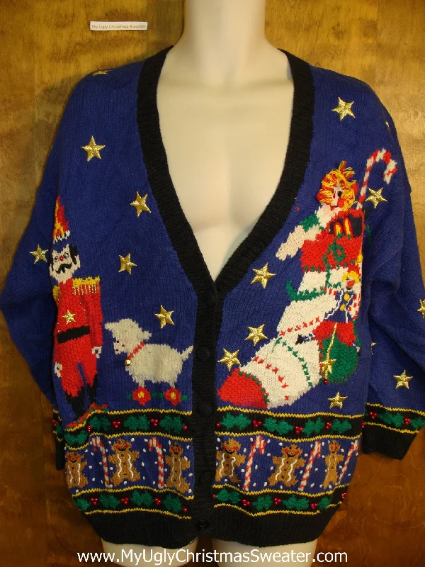 Christmas Fireplace Decor Best 80s Crazy Christmas Sweater with Nutcracker and Sheep
