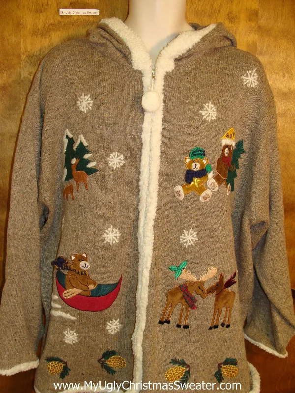 Christmas Snow Globe Best Big SIze Xmas Sweater HOODIE
