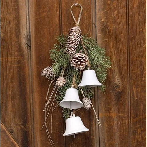 Christmas Housewarming Gifts Birch Tipped Cedar & Bells Teardrop