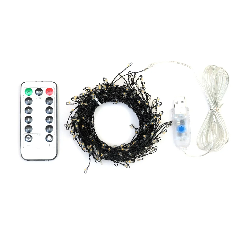 Christmas Snow Angels 9 meters Waterproof USB Operated LED Firecracker Lights 300 lights string with remote control Christmas Snow Angels 9 meters Waterproof USB Operated LED Firecracker Lights 300 lights string with remote control