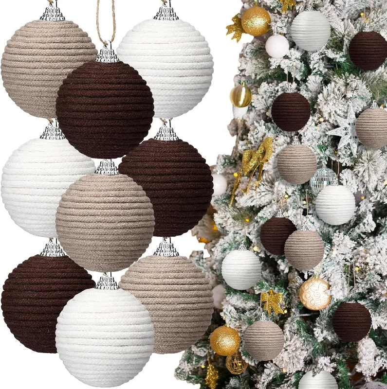 White, Beige, Dark Brown