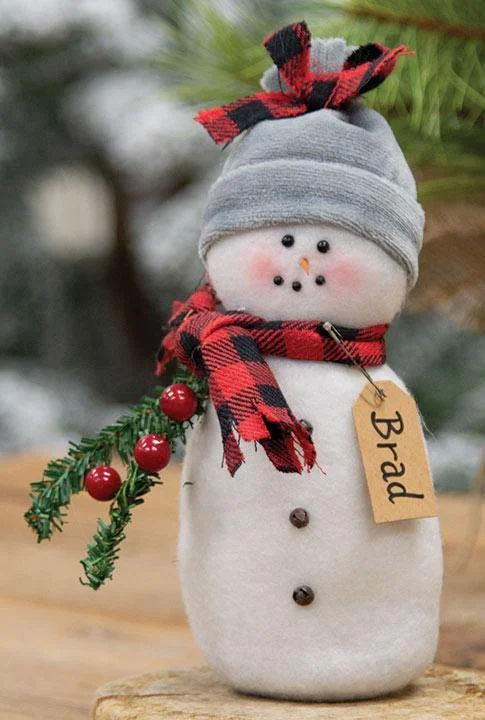 Christmas Stockings Brad Snowman Ornament
