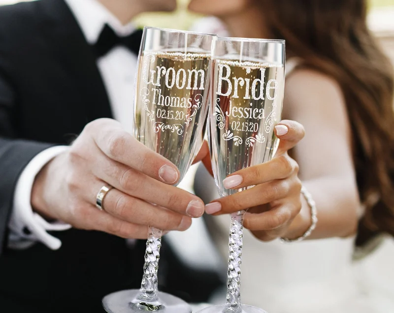 Christmas Tree Glitter Bridal Shower Personalized Bride Groom Flutes Set of 2 Vow Renewal Future Mr Mrs Wedding Champagne Glasses Newlywed Couples Engraved Gifts Christmas Tree Glitter Bridal Shower Personalized Bride Groom Flutes Set of 2 Vow Renewal Future Mr Mrs Wedding Champagne Glasses Newlywed Couples Engraved Gifts