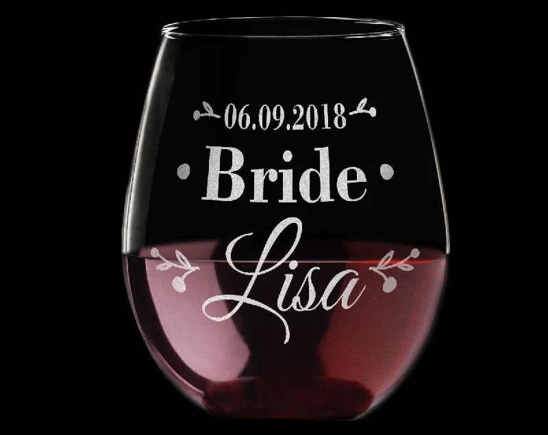 Christmas Wrapped Gifts Bridesmaid Gift Proposal ONE Stemless Engraved Glass Wine Gifts for Women, Mom Custom Gift for Wine Lover Bridesmaid Thank You Wedding Party Christmas Wrapped Gifts Bridesmaid Gift Proposal ONE Stemless Engraved Glass Wine Gifts for Women, Mom Custom Gift for Wine Lover Bridesmaid Thank You Wedding Party