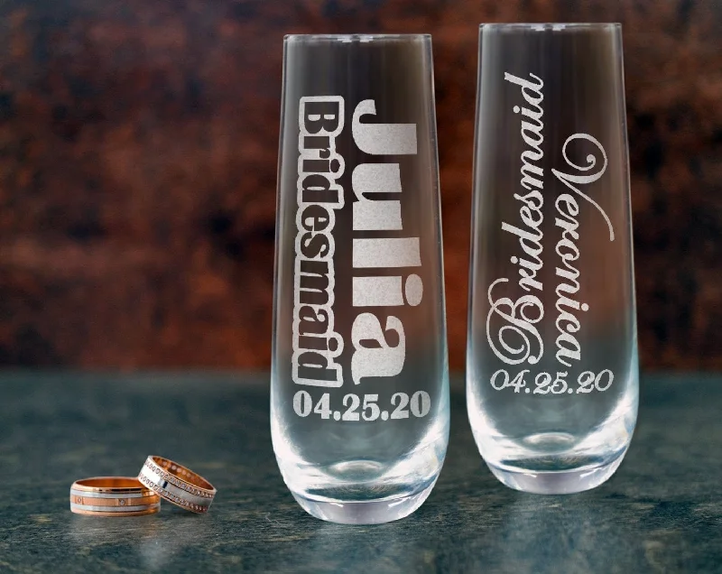 Christmas Holiday Stories Bridesmaid Proposal Personalized Ladies Stemless Champagne Wine Glasses Single Day of Wedding Bridal Celebration Bride Mother Mimosa Glass Christmas Holiday Stories Bridesmaid Proposal Personalized Ladies Stemless Champagne Wine Glasses Single Day of Wedding Bridal Celebration Bride Mother Mimosa Glass