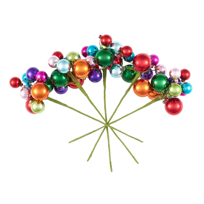 Christmas Market Bright Ball Cluster Pick/Set of 5