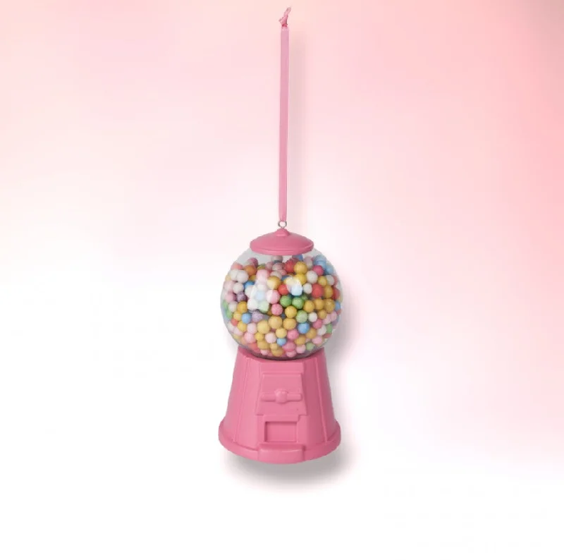 Christmas Spirit Bright Pink Bubblegum Machine Ornament