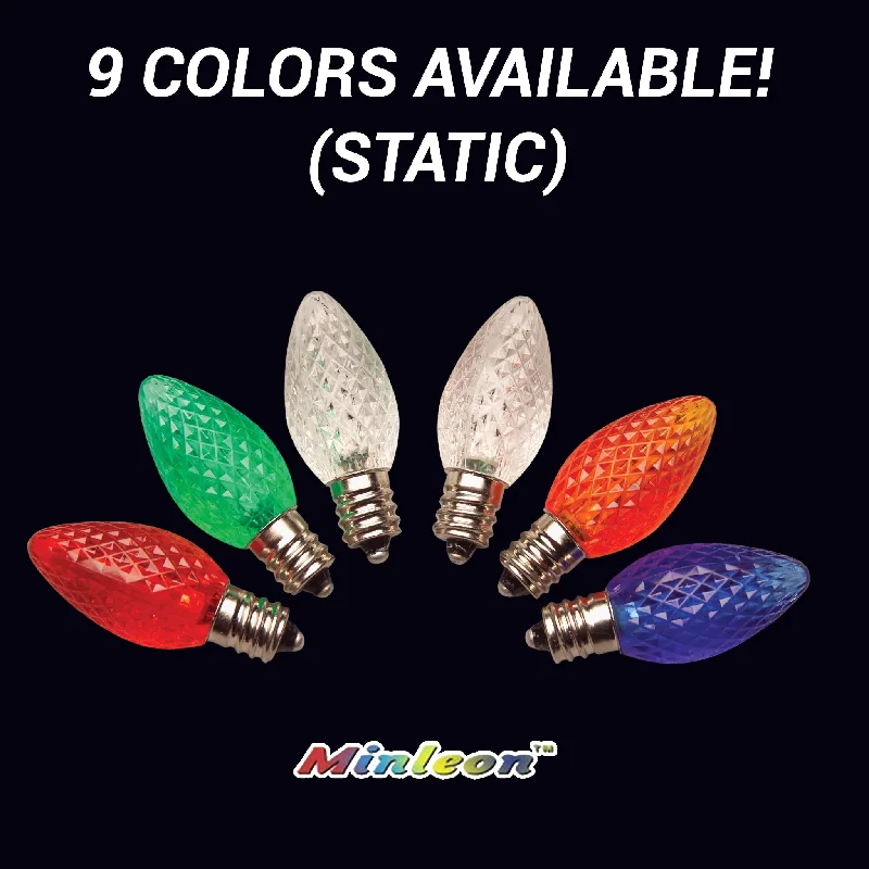 Christmas Star Decoration C7 Faceted LED Bulbs - Static