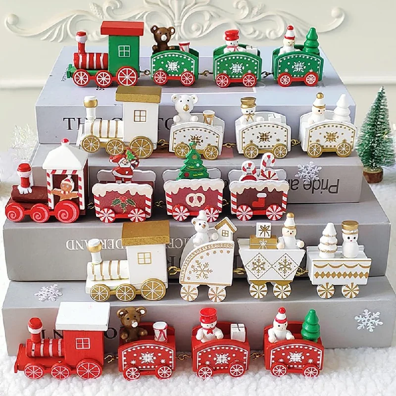 5pcs Wooden Train