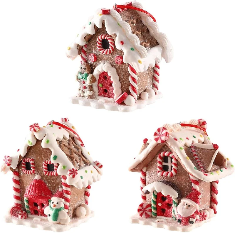 3pcs Gingerbread House