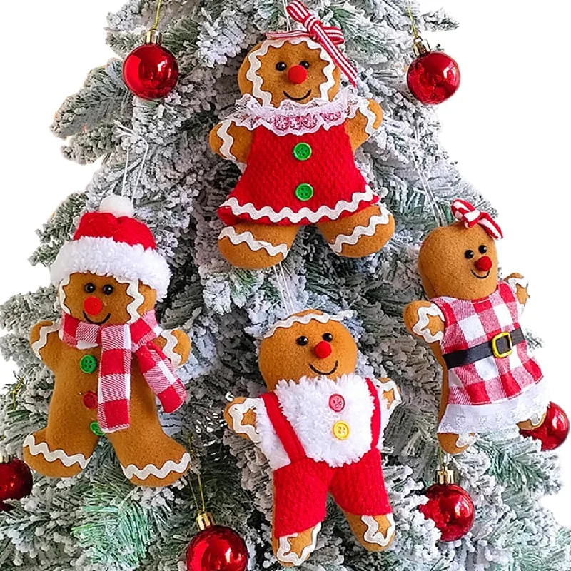 4pcs Gingerbread Man