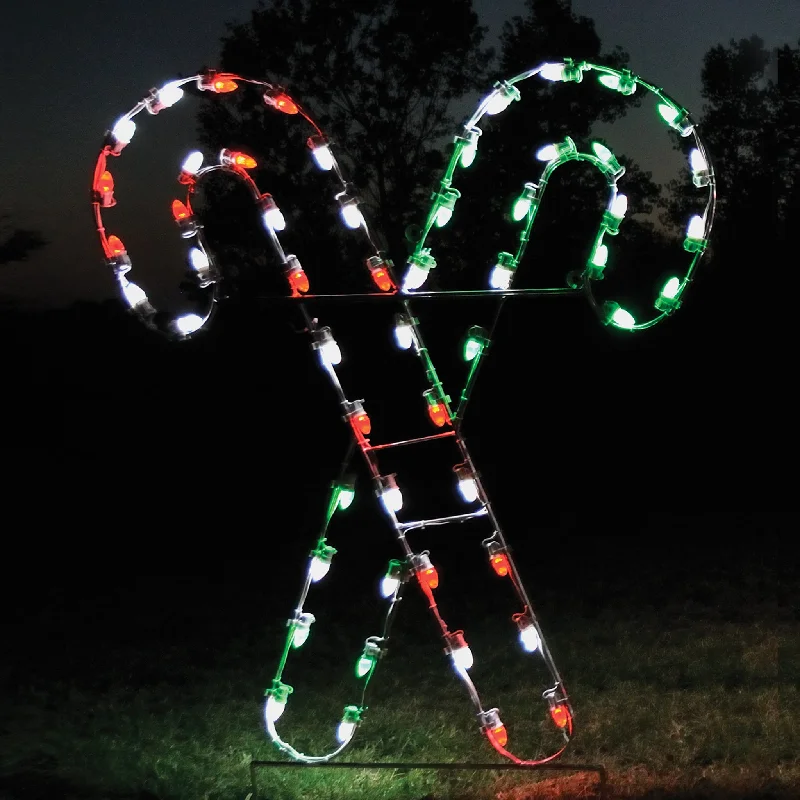 Christmas Snow Angels Candy Canes - Red, White & Green (1401-2)