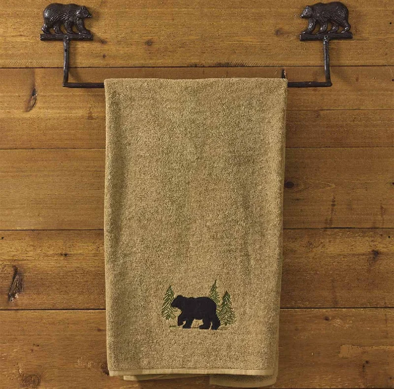 Christmas Tree Toppers Cast Bear Towel Bar - 24" Park Designs