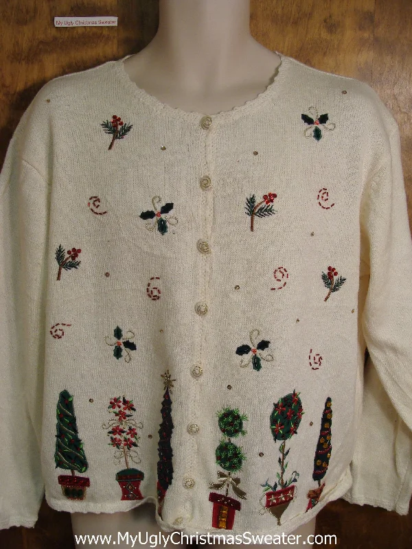 Christmas Housewarming Gifts Cheap Greenery Themed Cute Holiday Sweater