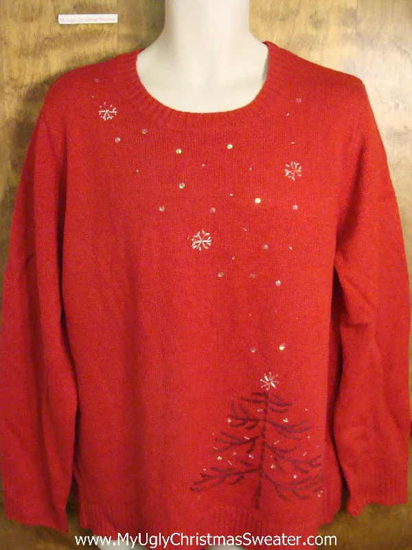 Holiday Lights Cheap Red Cute Holiday Sweater