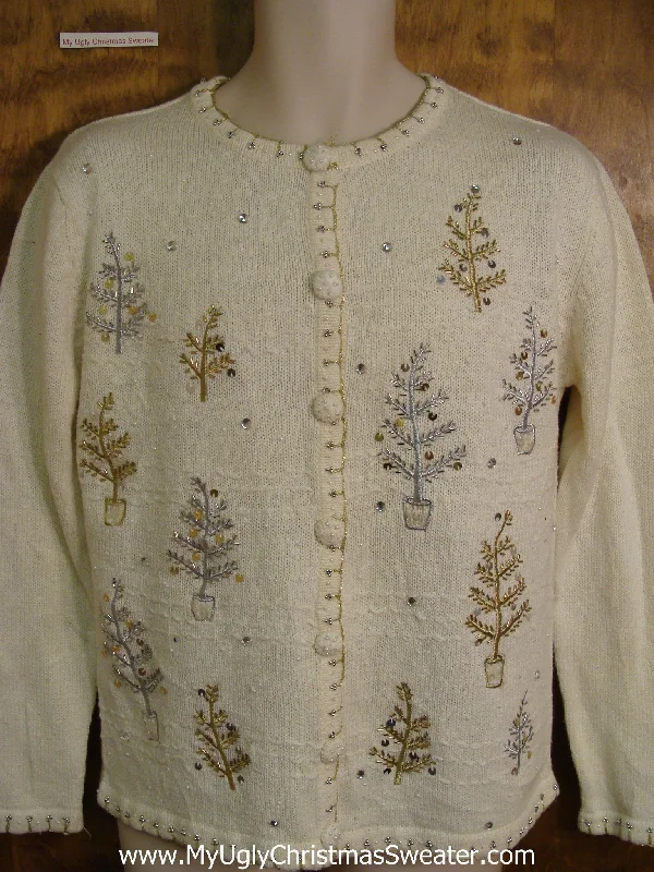 Christmas Tree Glitter Cheap Tree Themed Cute Xmas Sweater
