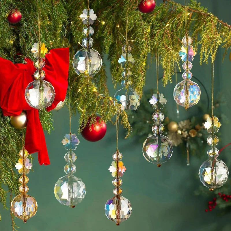 Christmas Bells Christmas Crystal Ornaments - Set of 12