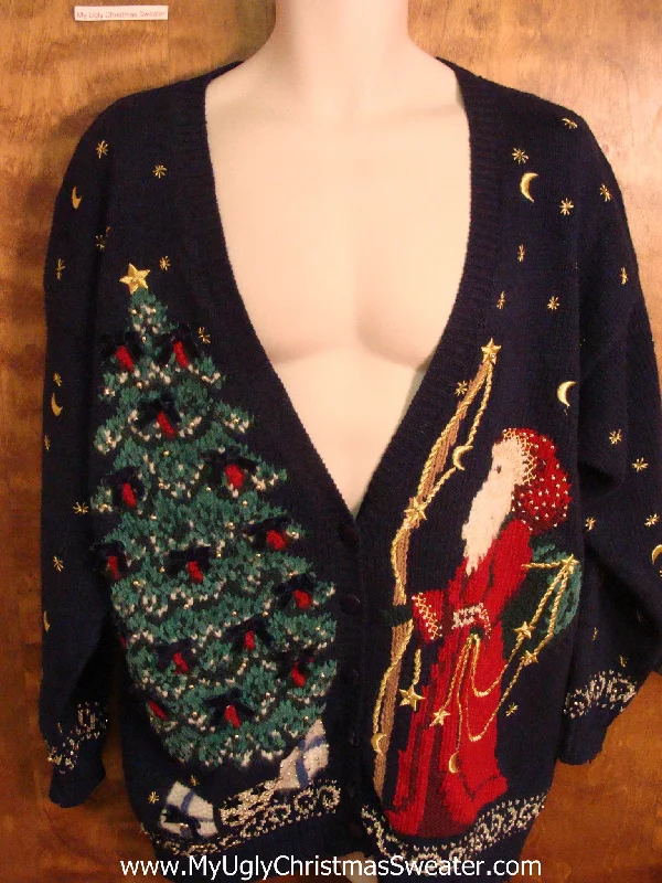 Christmas Tree Glitter Christmas Eve Funny Ugly Sweater for a Christmas Party