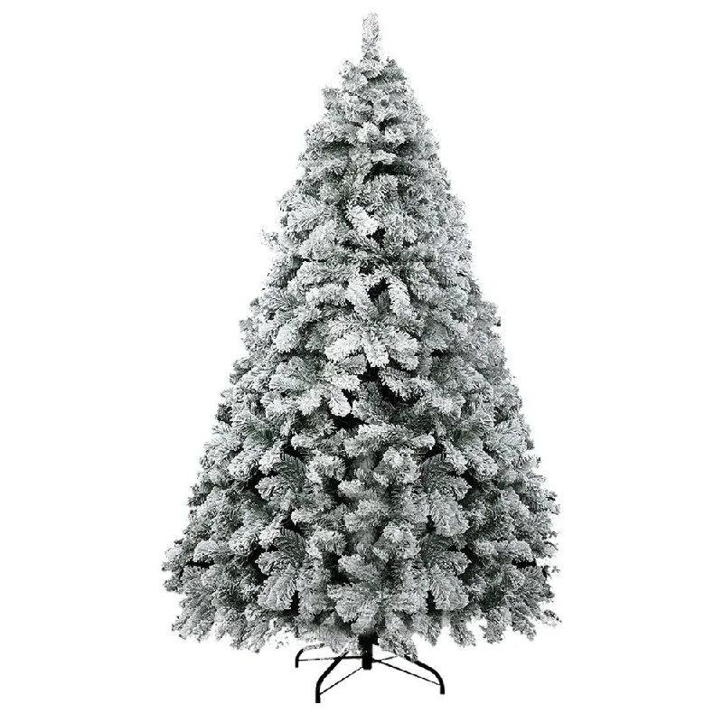 Santa Claus Christmas Tree 2.1M Xmas Trees Decorations Snowy 859 Tips
